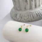Gemstone Dangle Earring 1 Pair - E159 - Earring - As Shown In Figure - One Size