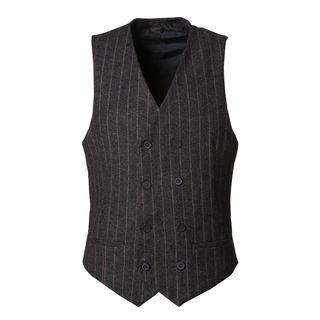 Pinstripe Knit Vest