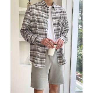 Plaid Pure Cotton Shirt