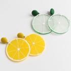 Lemon Resin Dangle Earring