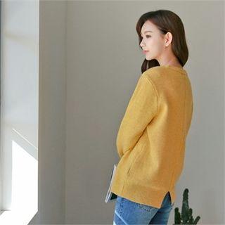 Slit-back Wool Sweater
