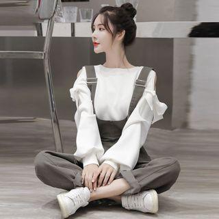 Cold Shoulder Pullover / Jumper Pants / Set