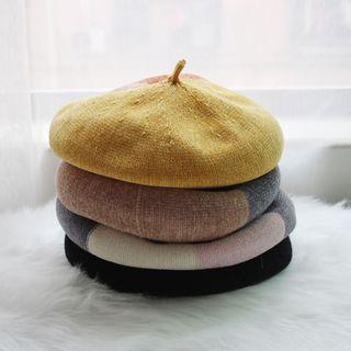 Color-block Beret