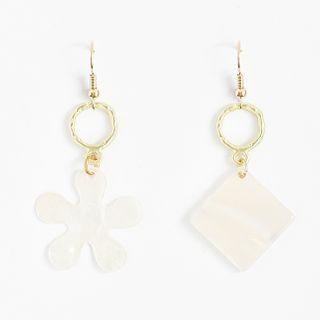 Non-matching Acetate Dangle Earring
