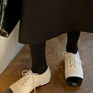 Toe-cap Tweed Oxfords