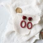 Hollow Oval Drop Earring