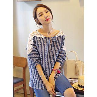 Lace-yoke Pattern Top