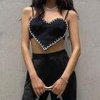 Heart-shaped Crop Camisole Top