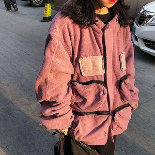 Couple Matching Pocket-detail Hooded Jacket