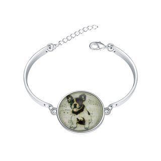 Elegant Fashion Cute Luminous Puppy Bracelet And Bangle Silver - One Size
