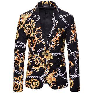 Chain Jacquard Blazer