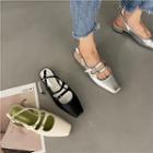 Slingback Chunky-heel Shoes