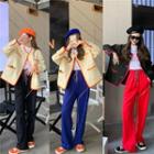 Color-block Loose-fit Jacket / Loose-fit Pants