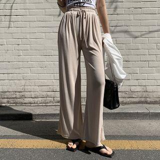 Slit-hem Loose-fit Sweatpants
