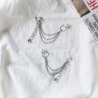 Faux Pearl Chain Dangle Earring / Clip-on Earring