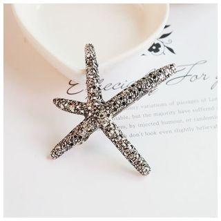 Rhinestone Starfish Barrette