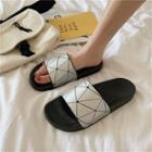 Geometric Slide Sandals