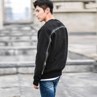 Long-sleeve Zip-detail Pullover