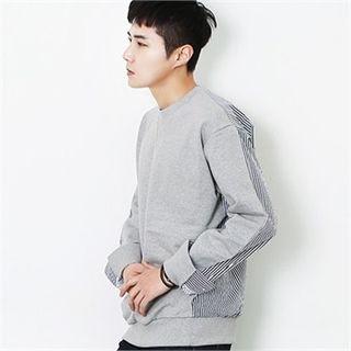 Striped-panel Sweatshirt