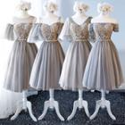 Embellished Short Bridesmaid Dress (various Design)