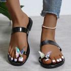 Butterfly Toe-loop Slide Sandals