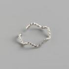 Wavy Open Ring Silver - One Size