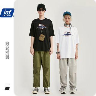 Unisex Embroidered Loose T-shirt