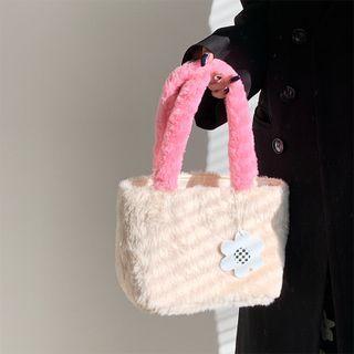 Fluffy Tote Bag Off-white - One Size