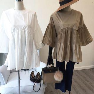 3/4 Bell-sleeve Chiffon Top