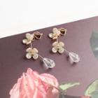 Flower Acrylic Faux Crystal Alloy Dangle Earring