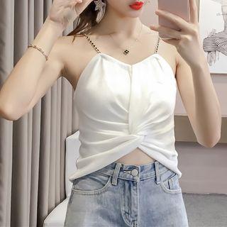 Twisted Cropped Camisole Top