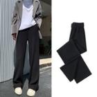 High Waist Knit Straight Leg Pants (various Designs)