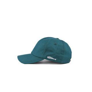 Embroidered Lettering Baseball Cap Aqua Blue - One Size