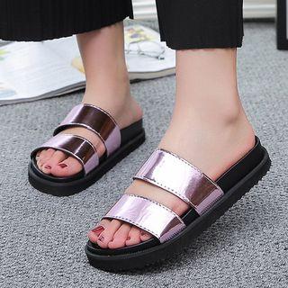 Double Bands Slide Sandals