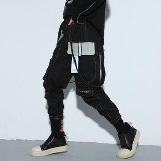 Stitch Suspender Cargo Pants
