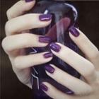 Purple Faux Nail Patch Purple - One Size