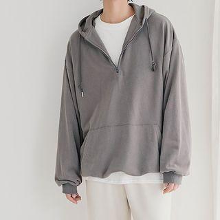 Pocket-front Drawstring Hoodie
