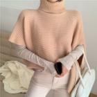 Turtleneck Cape Sweater / Long-sleeve Top