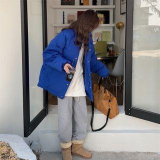 Logo Padded Jacket Blue - One Size