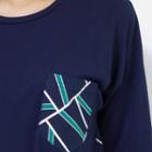 Pocket-front Pattern T-shirt