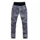 Drawstring-waist Straight-cut Pants