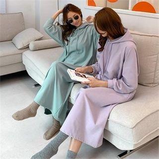 Hooded Raglan-sleeve Dress