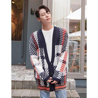 Plaid Boxy Cardigan