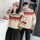 Couple-matching Nordic Patterned Sweater