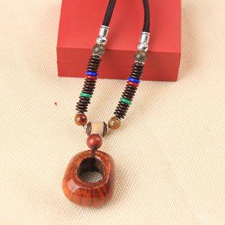 Yak Bone Pendant Necklace