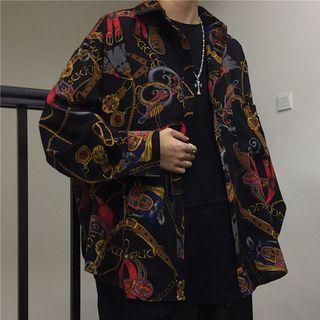 Chain Print Shirt Jacket