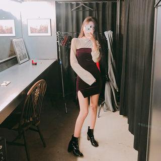 Tube Velvet Mini Bodycon Dress