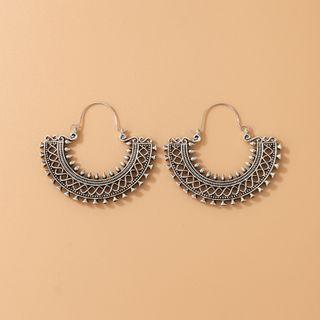 Geometry Drop Earring 20324 - 1 Pair - Silver - One Size
