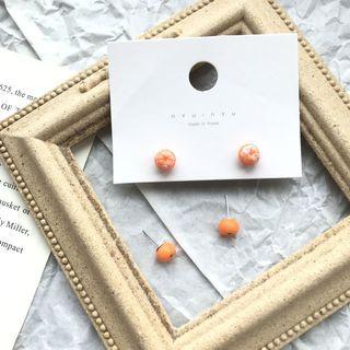 Orange Resin Earring