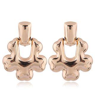 Polished Alloy Dangle Earring